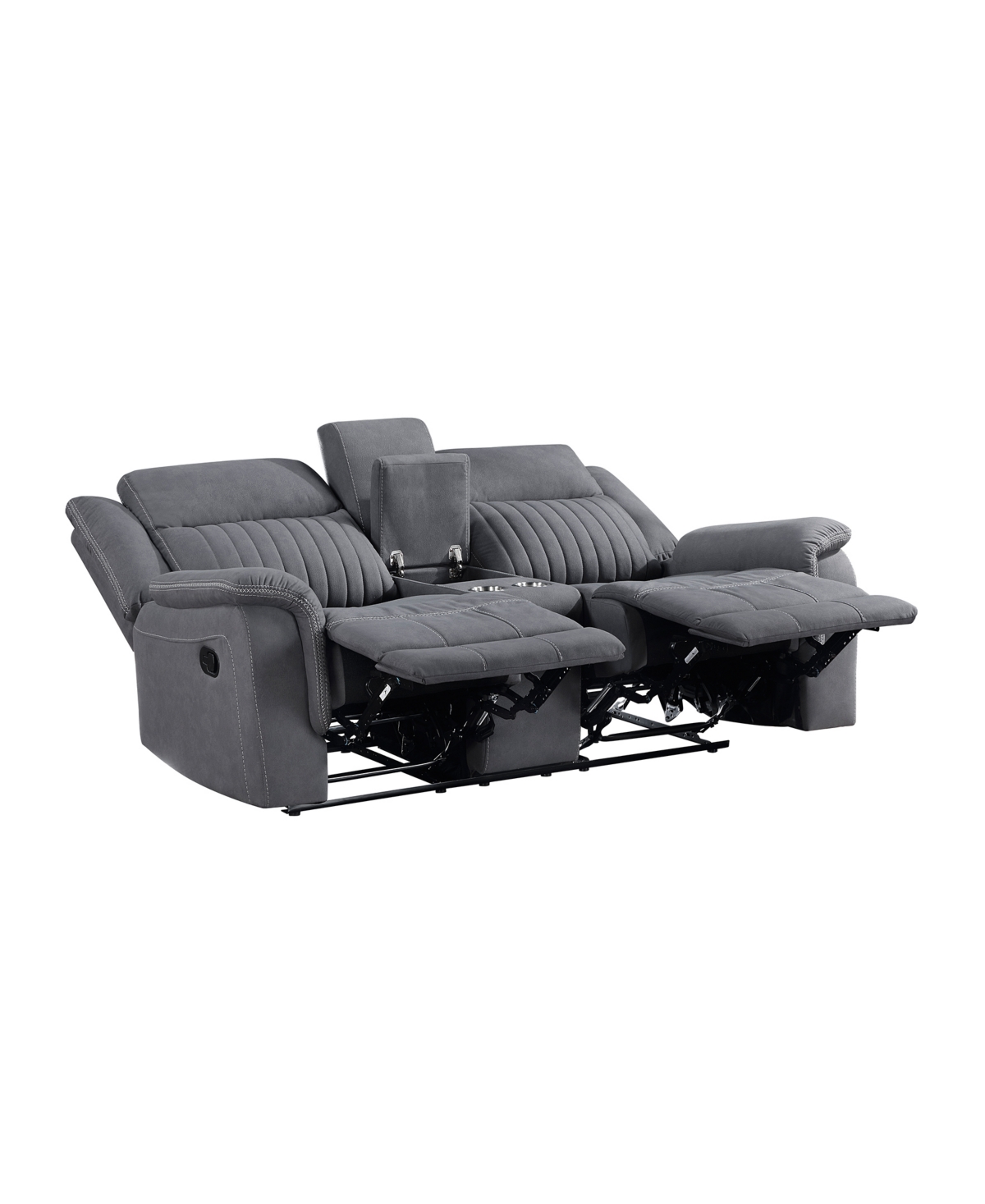 HOMELEGANCE WHITE LABEL MAGNUS 75" DOUBLE RECLINING LOVE SEAT WITH CENTER CONSOLE 