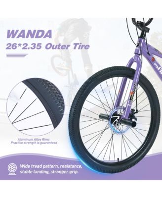 Streamdale Freestyle MTB Bike, 26", Purple, 7-Speed Shimano, Double Disc