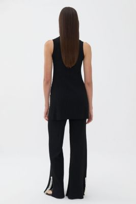 Women's Mother of Pearl Beaded Knit Top