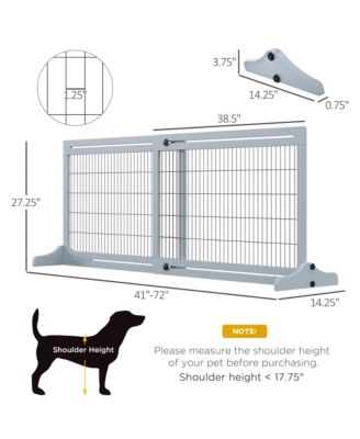 Retractable Wooden Pet Gate for Easy Access Control
