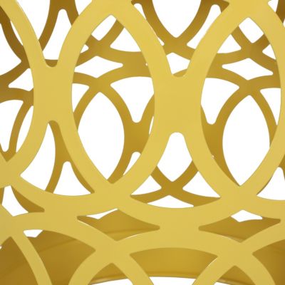 Streamdale Modern Geometric Iron Cut Side Table Chic, Durable, Assembly-Free