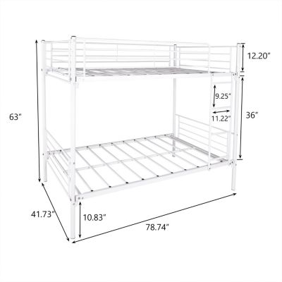 Twin-Over-Twin Bunk Bed with Ladder