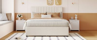 Streamdale Upholstered Platform Bed with Drawers and Trundle