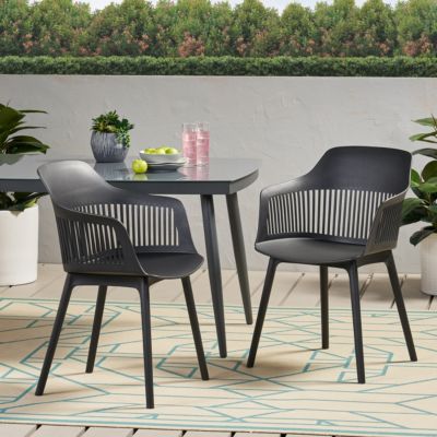  Durable and Stylish Plastic Outdoor Chair Set with Modern Vibe