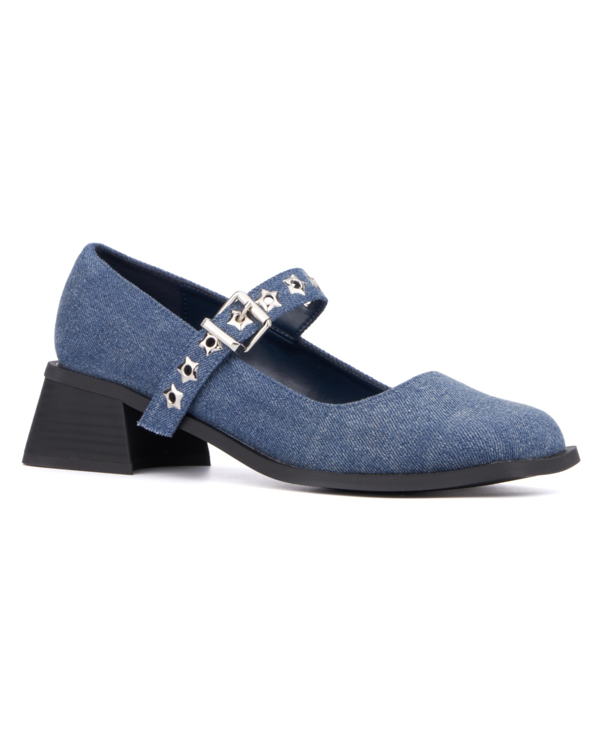 Women's Asteroid Mary Jane Flat - Medium blue