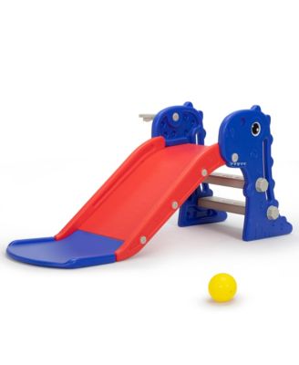 Streamdale Toddler Slide with Basketball Hoop for Indoor and Outdoor Play