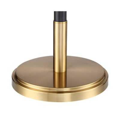 Cameron Light Blaster Modern Torchiere Floor Lamp LED 72.25" Tall Warm Antique Brass Matte Black Opal Glass Bowl Pole Light for Living Room Reading House Bedroom Home