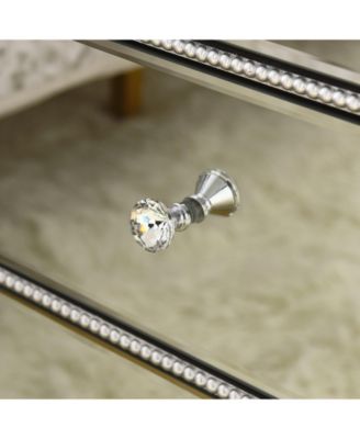 Pearl Silver Mirrored 3-Drawer Cabinet