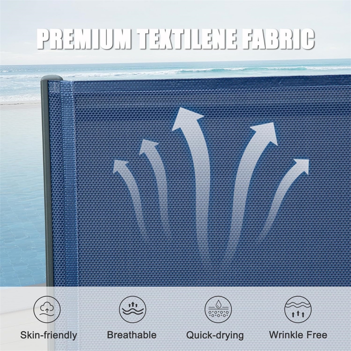 Simplie Fun Modern Chaise Lounge Adjustable, Durable, Long-Lasting Comfort