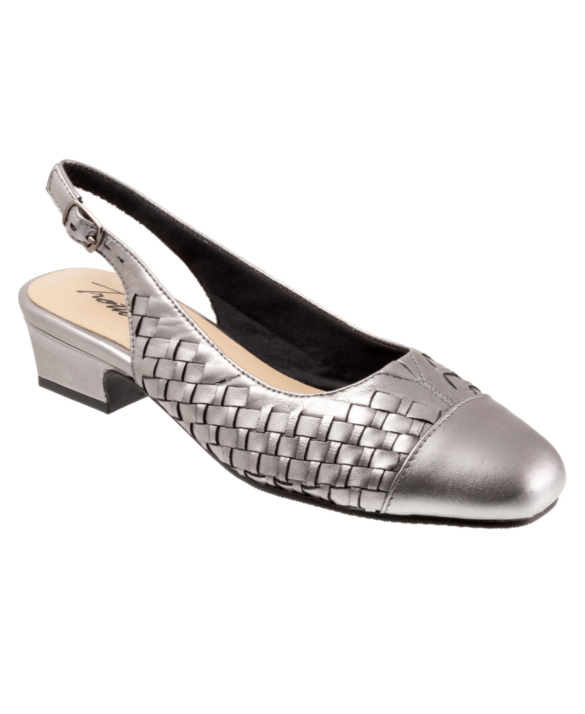 Trotters Dea Woven Pump Dark brown Smart Closet