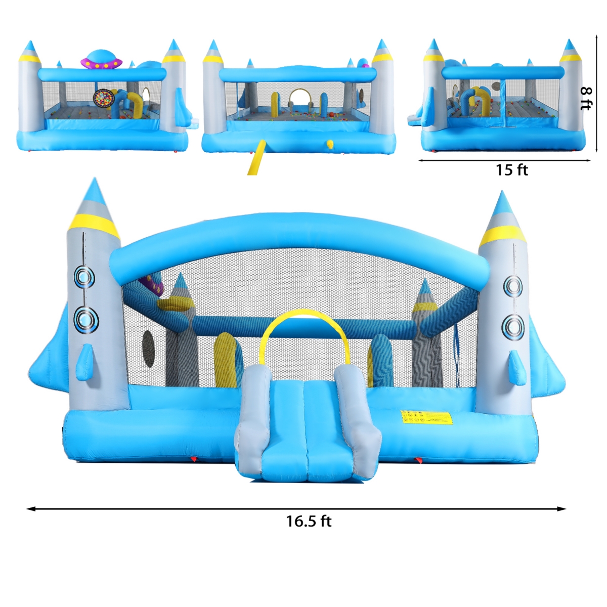 Streamdale Bouncer With Blower - 198" X 180" Play Area, 96" Tall