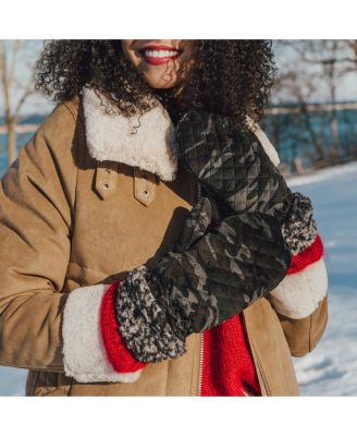 Women's Quilted Mitten, Camo, One Size