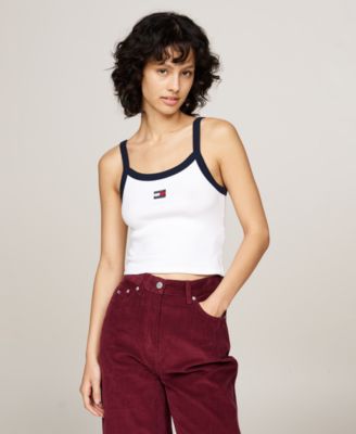 Tommy Jeans - Women's Contrast-Edge Badge Logo Tank Top