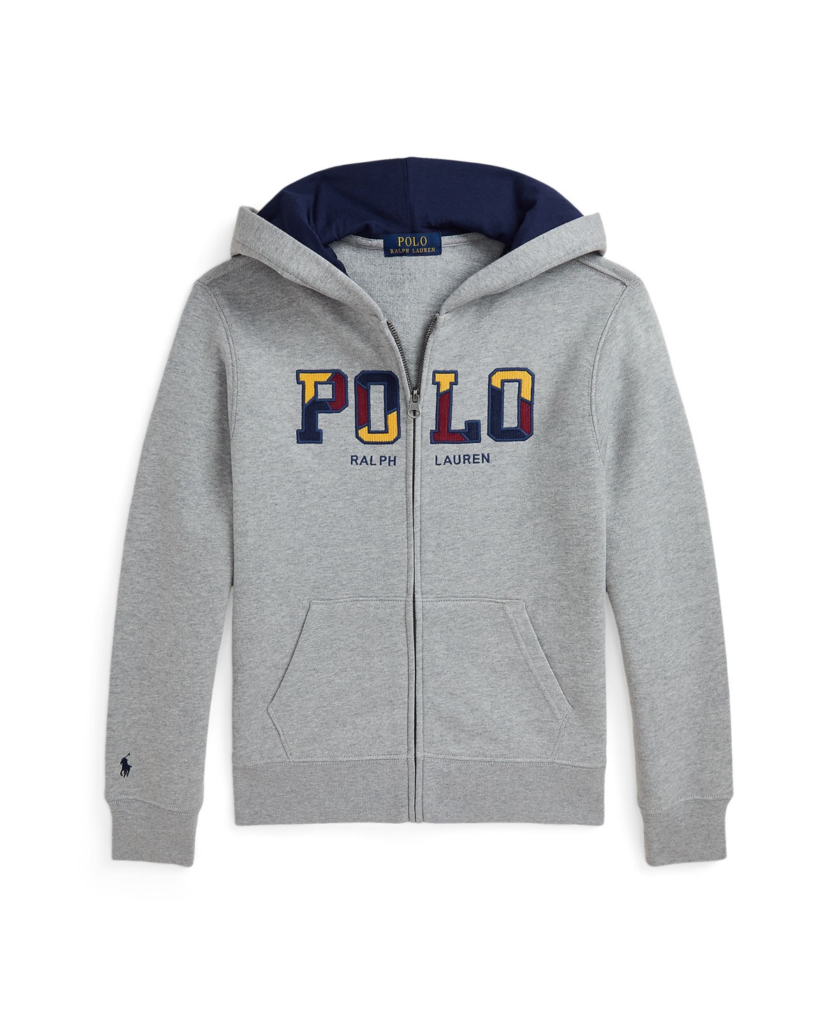 Polo Ralph Lauren Big Boys Corduroy-Logo Fleece Full-Zip Hoodie
