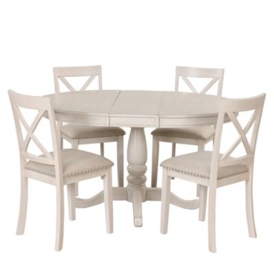 Modern Round Dining Set for 4
