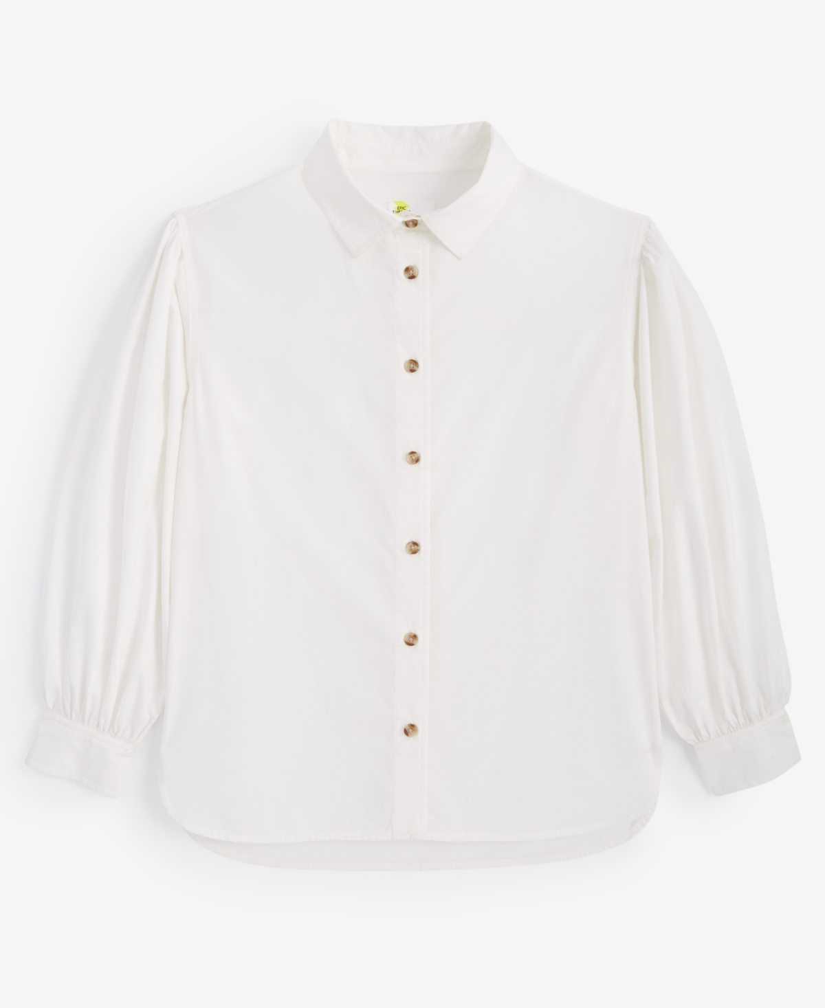 Epic Threads Girls Cotton Poplin Shirt, Created for Macy's
