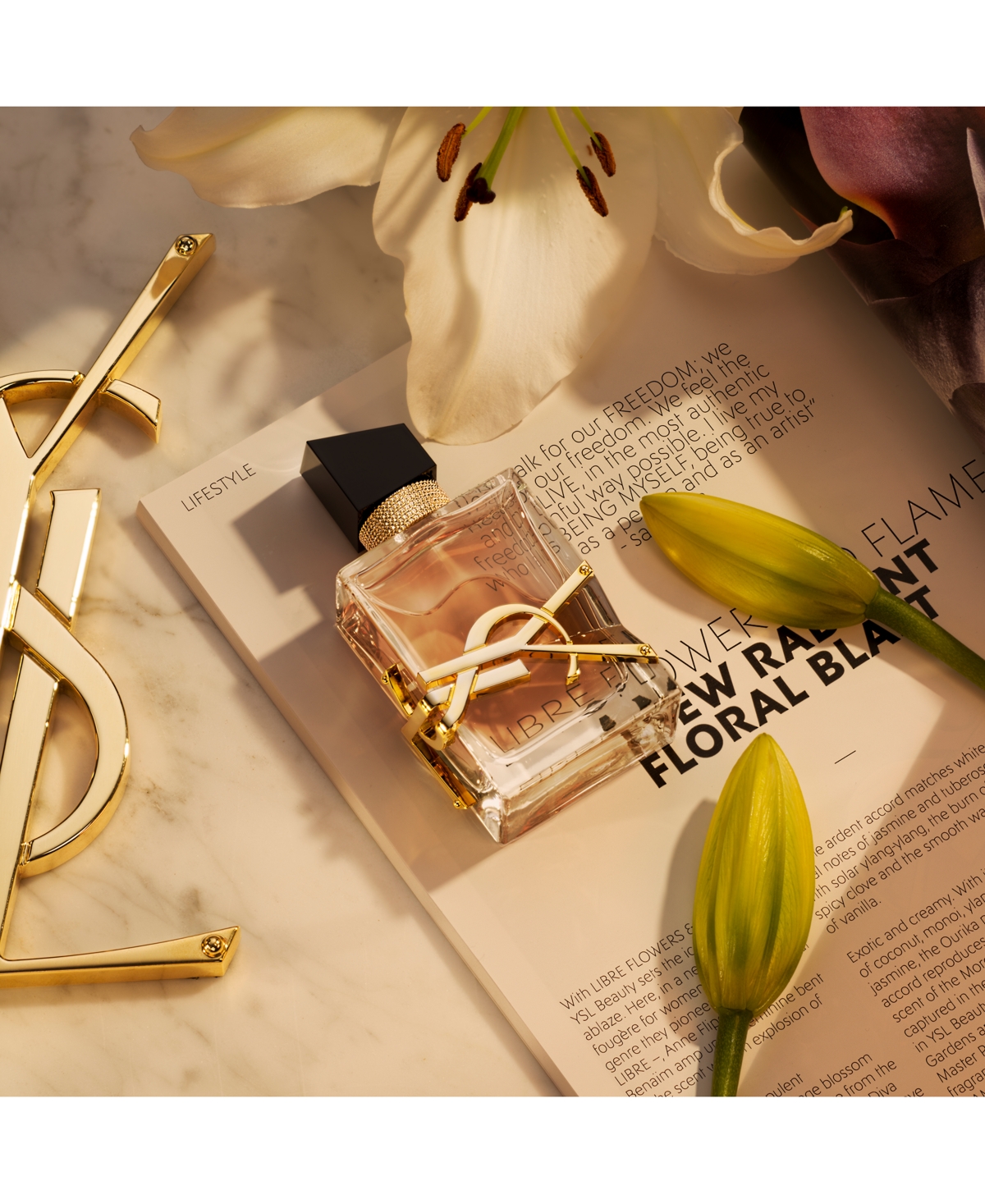 Saint Laurent Libre Flower & Flames Eau De Parfum Florale - 3.0 oz In No Color