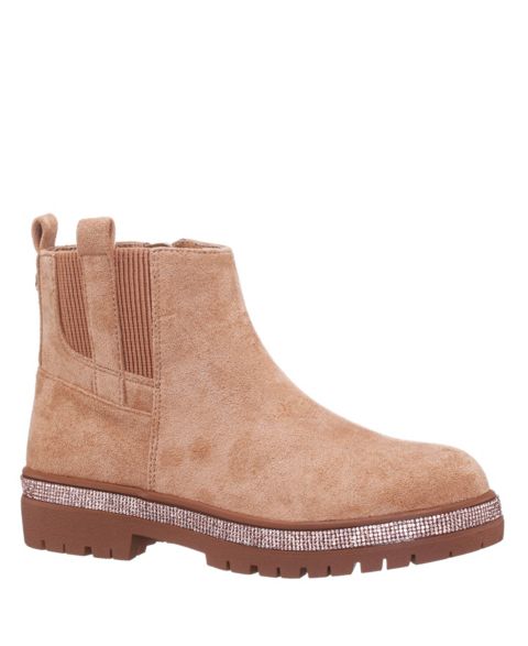 Детские ботинки Nina Evan Girl Microsuede Inside Zip, цвет: Рыжевато-коричневый