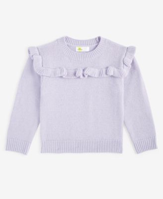 Epic Threads - Toddler Girls Ruffled Metallic Sweater