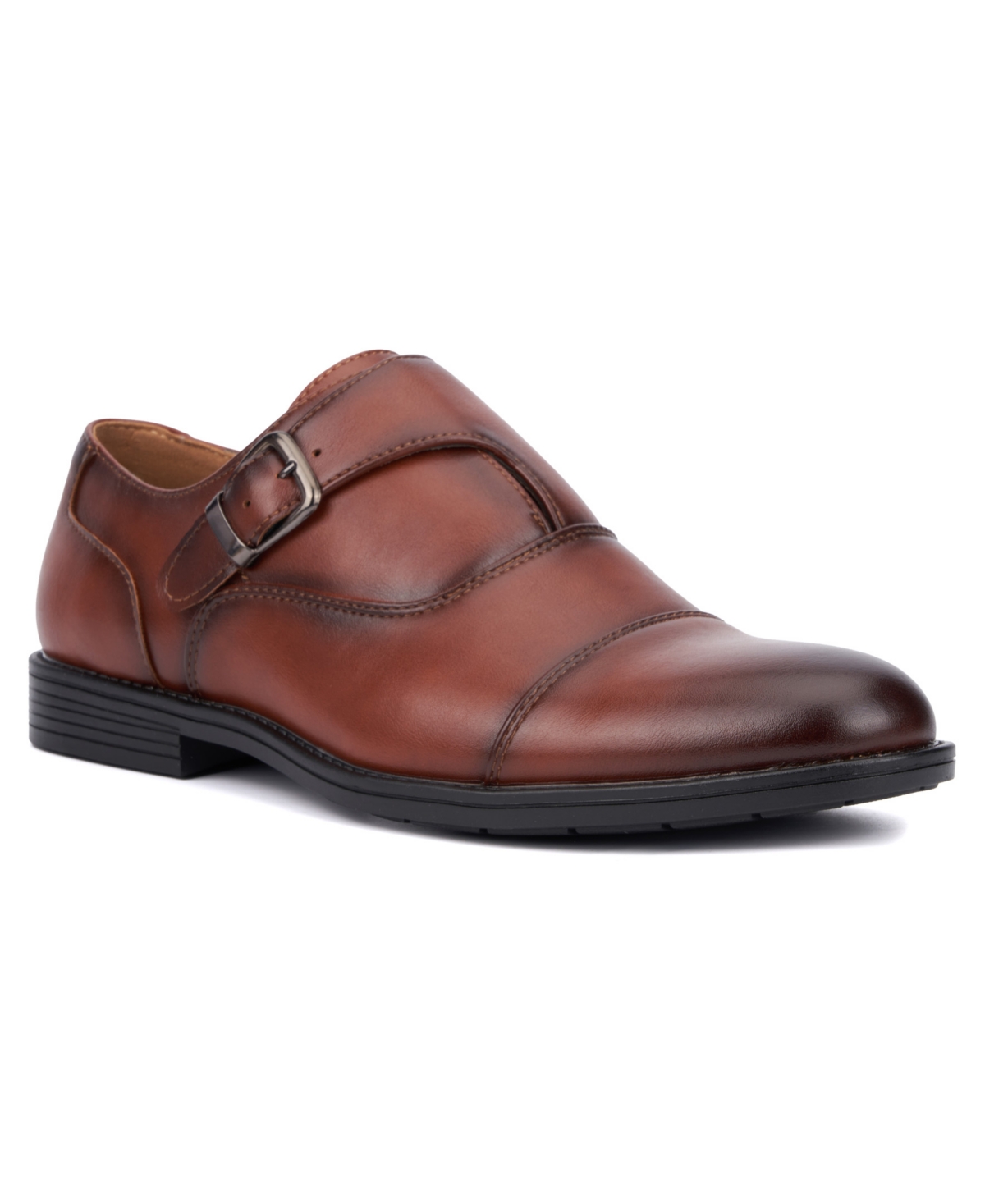 New York & Company Men's Marlon Monk Strap Dress Shoe - Brown