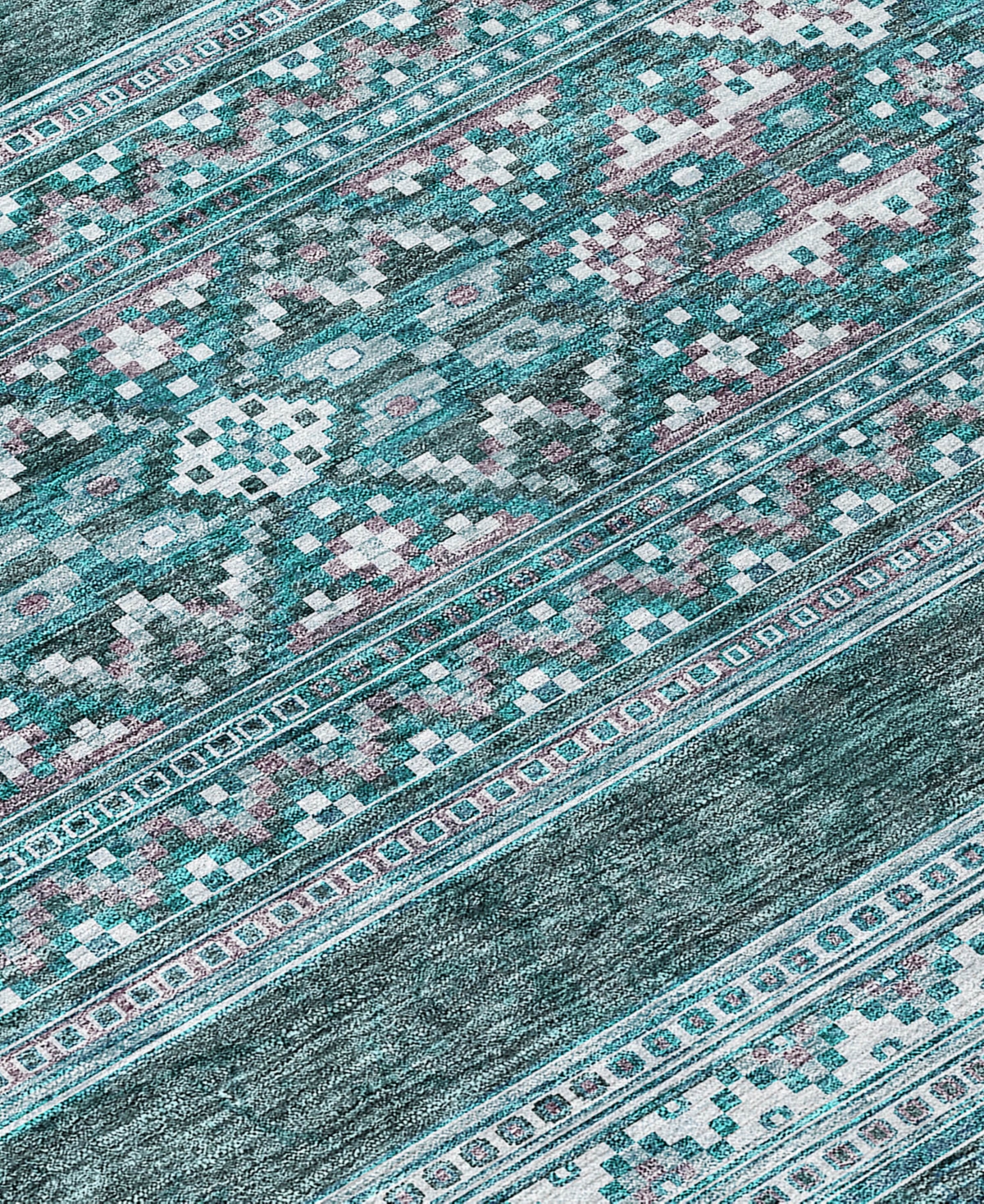 Addison Chantille Acn714 2'3"x7'6" Runner Area Rug In Teal