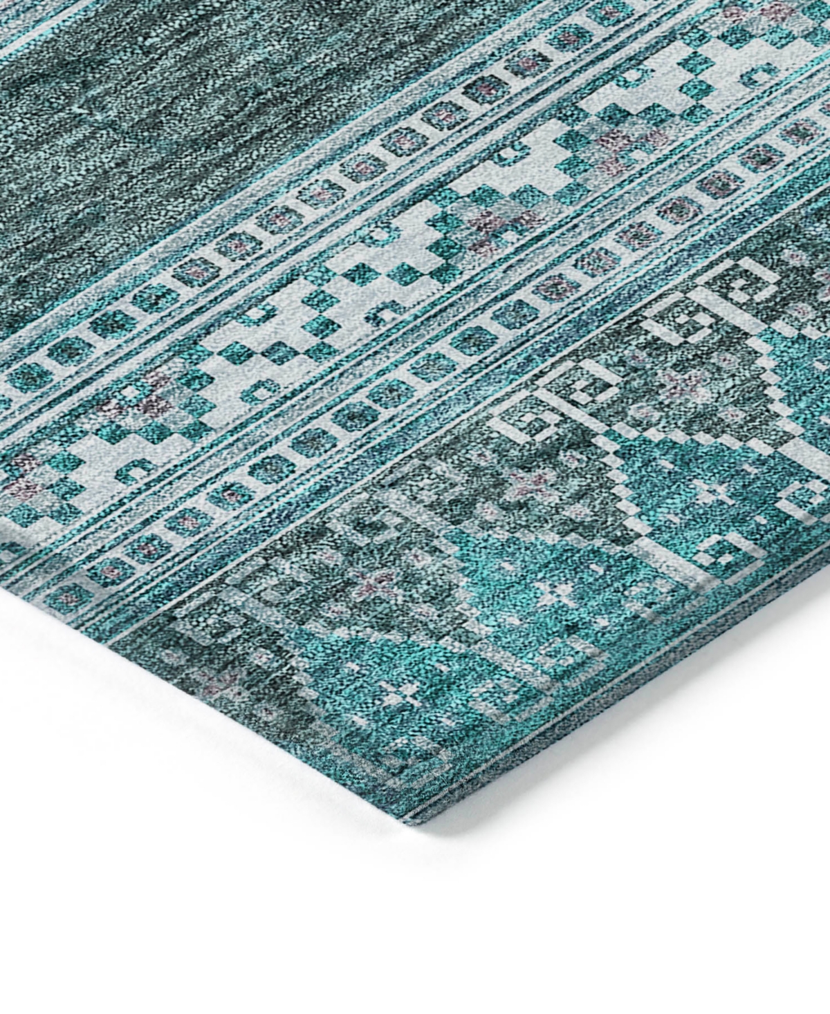 Addison Chantille Acn714 2'3"x7'6" Runner Area Rug In Teal