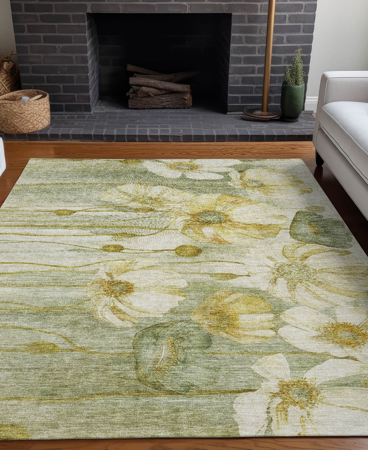Addison Chantille Acn712 8'x10' Area Rug In Sage