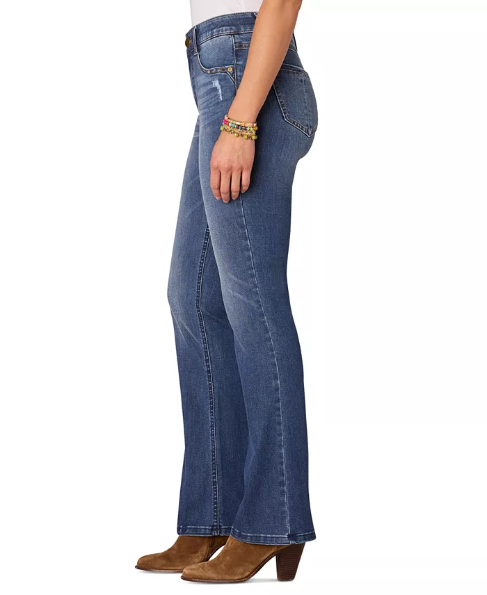 Petite "Ab"solution Luxe Touch Itty Bitty Bootcut Jeans - thumbnail 3