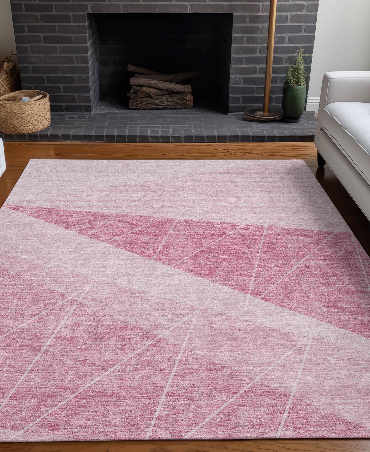 Addison Chantille Acn706 8'x10' Area Rug In Pink