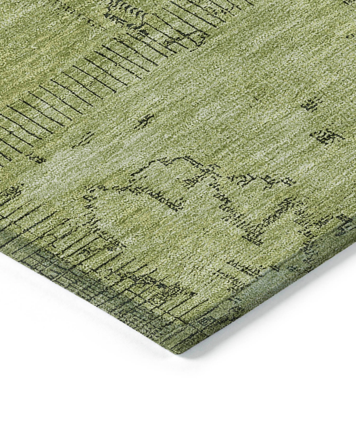 Addison Chantille Acn685 5'x7'6" Area Rug In Green