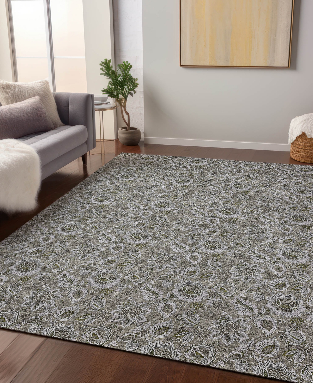 Addison Chantille Acn661 9'x12' Area Rug In Taupe