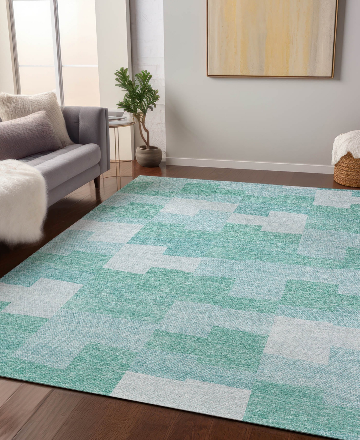 Addison Chantille Acn685 3'x5' Area Rug In Teal