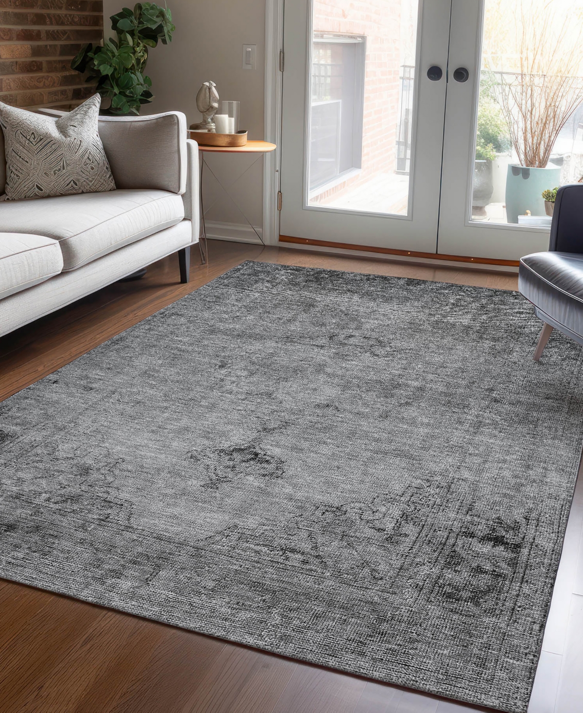 Addison Chantille Acn659 9'x12' Area Rug In Gray