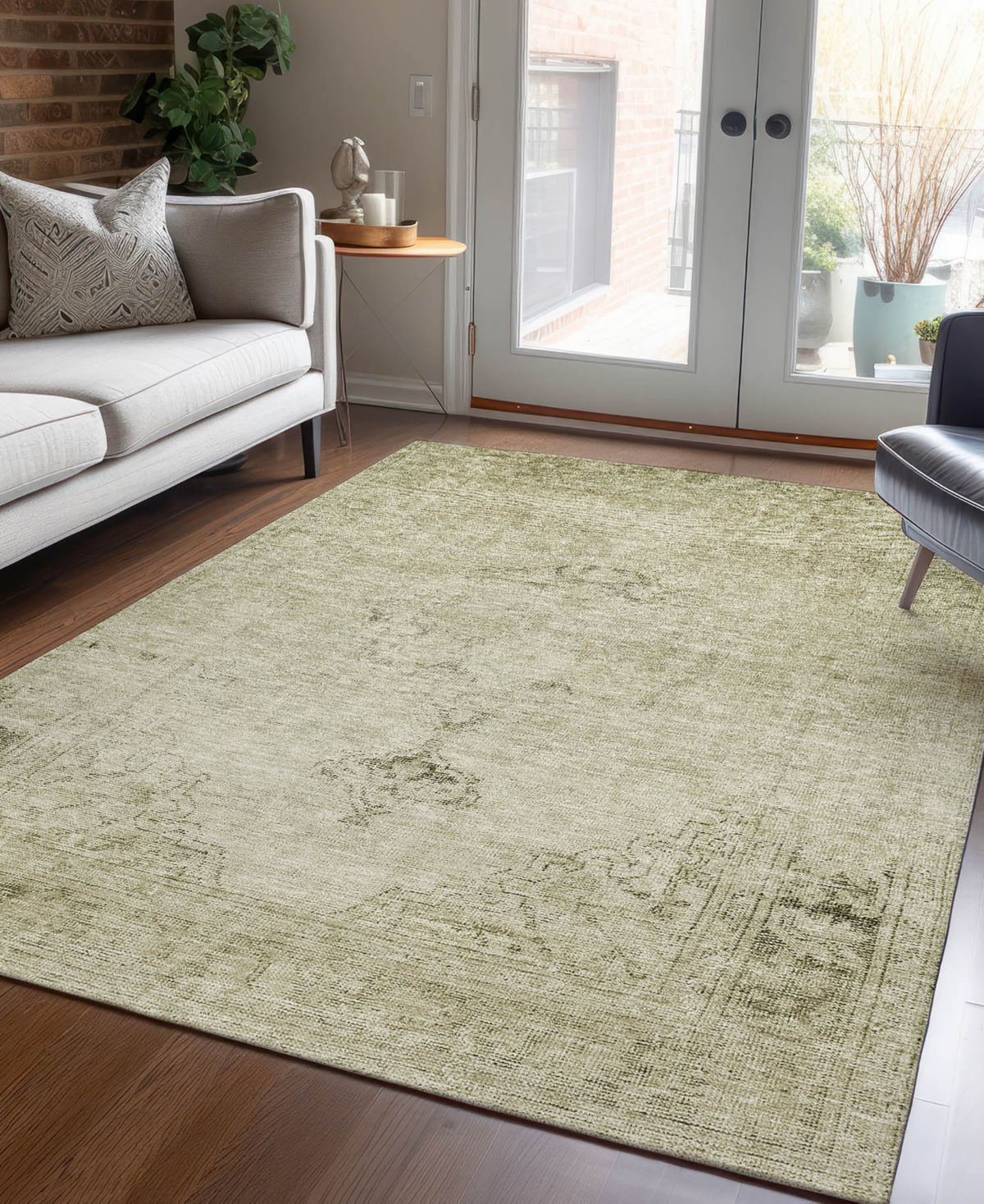Addison Chantille Acn658 3'x5' Area Rug In Beige