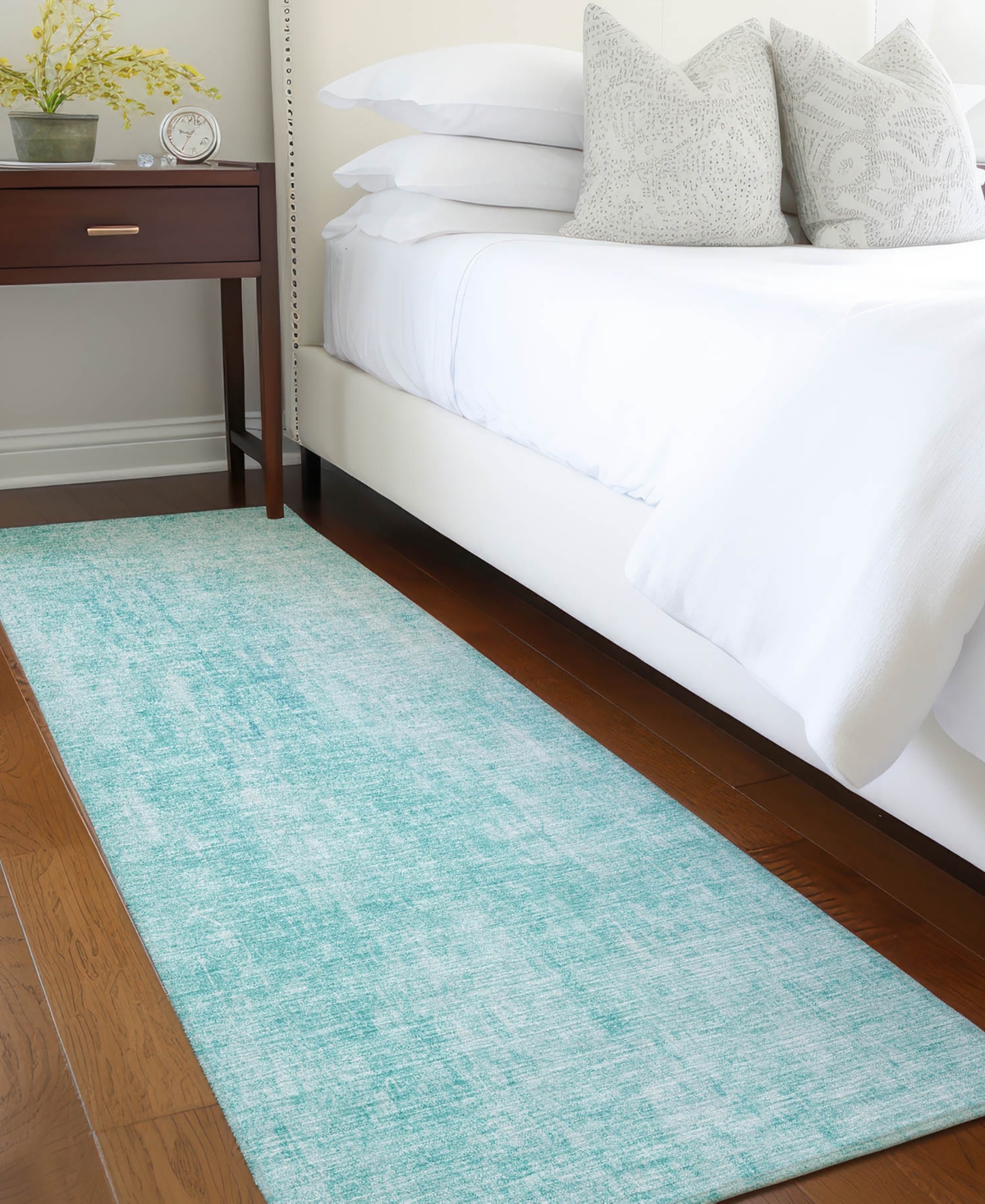 Addison Chantille Machine Washable Acn656 2'3"x7'6" Runner Area Rug In Teal