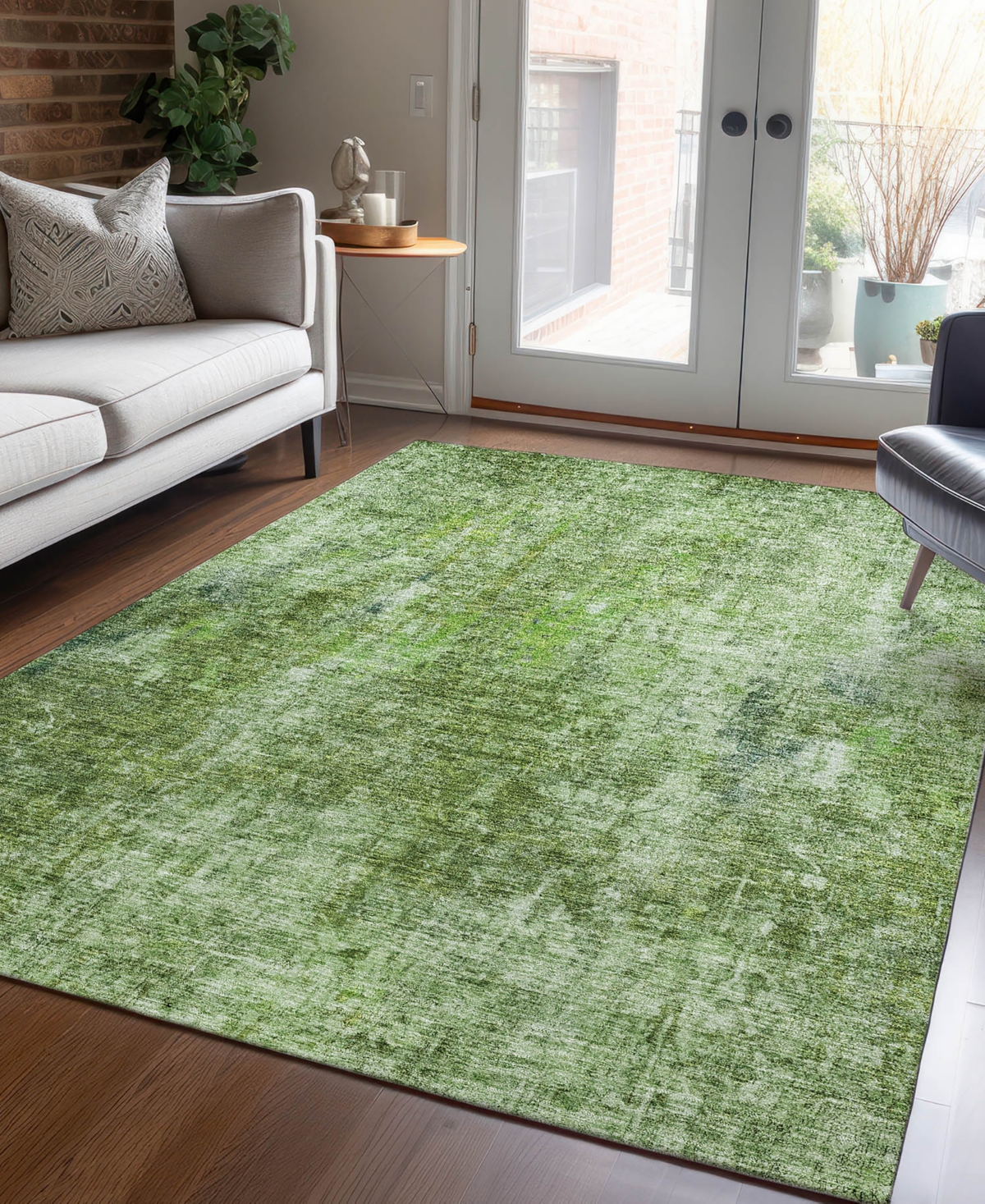 Addison Chantille Acn656 3'x5' Area Rug In Olive