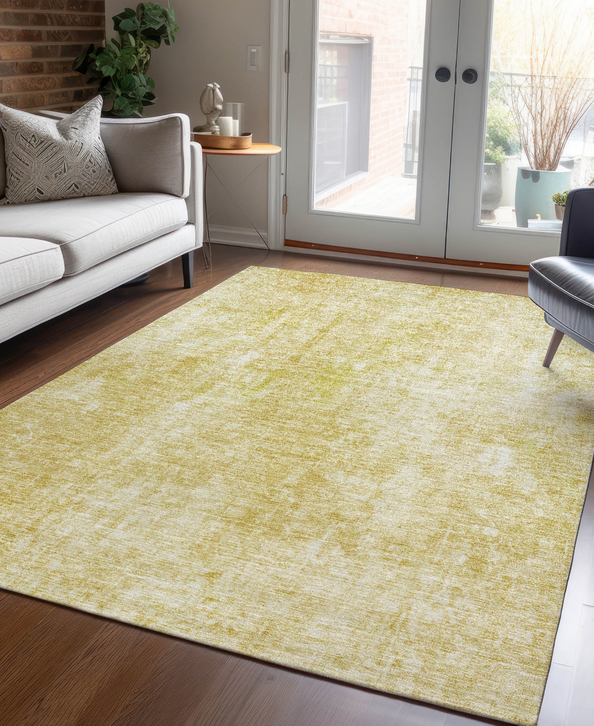 Addison Chantille Acn656 3'x5' Area Rug In Gold