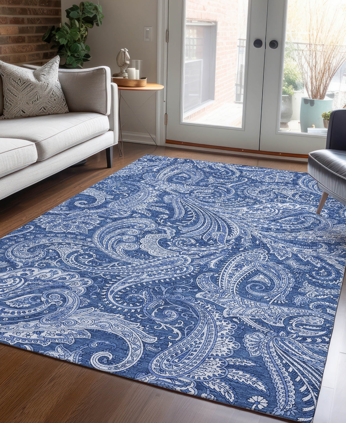 Addison Chantille Acn654 5'x7'6" Area Rug In Navy