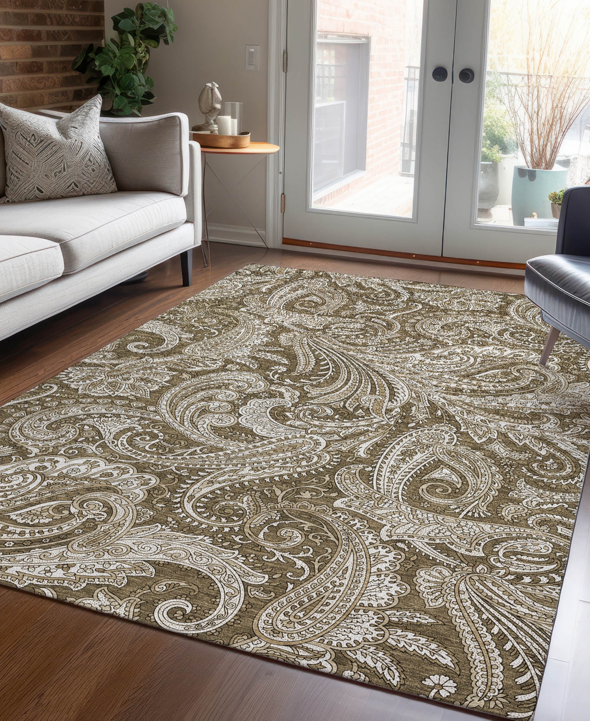 Addison Chantille Acn654 9'x12' Area Rug In Chocolate