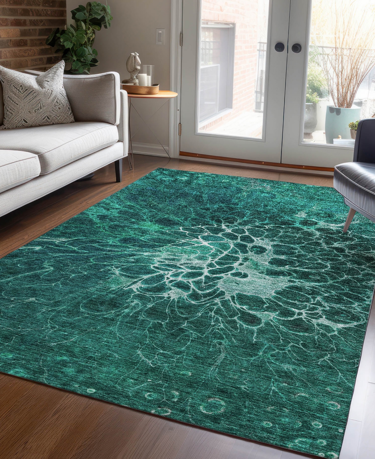 Addison Chantille Acn685 3'x5' Area Rug In Teal