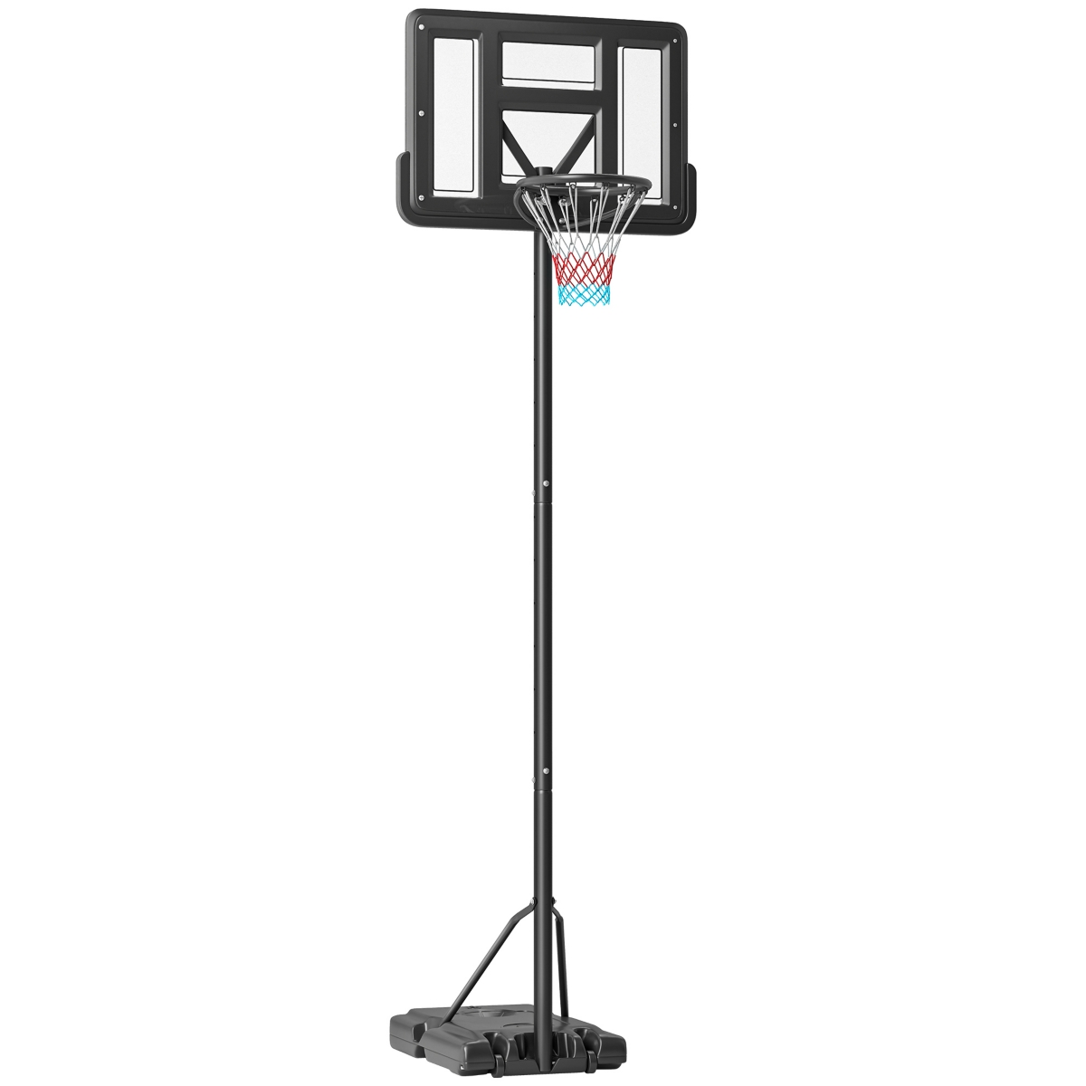Portable Basketball Hoop for Poolside or Backyard, Youth to Adults - Black