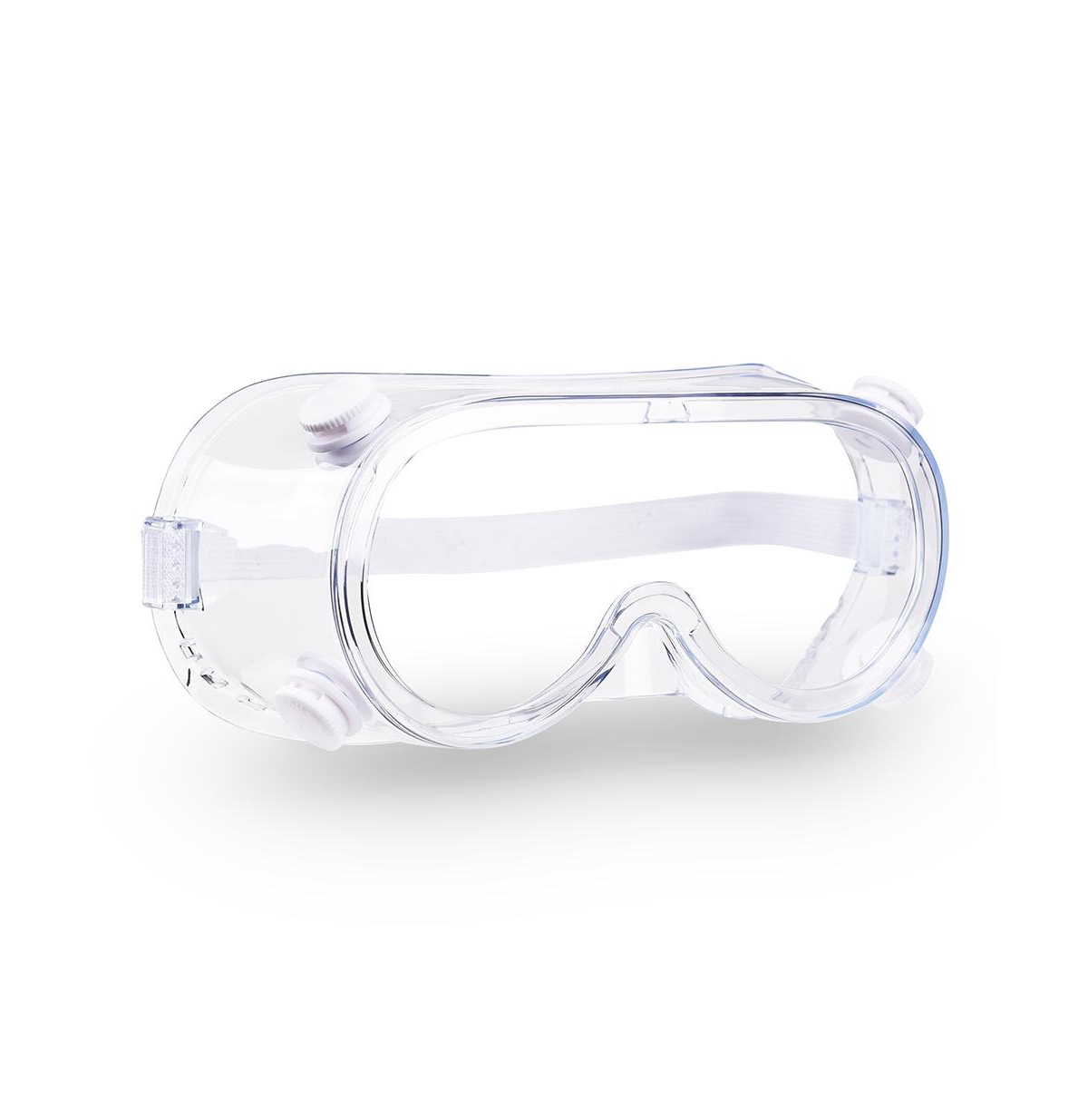 1 Pair Disposable Safety Goggles Glasses Anti Fog Protective Eyewear Clear Lens - White