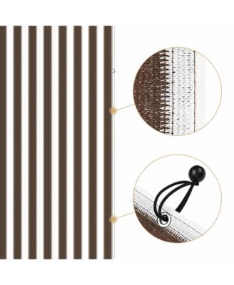 8x10 Ft Universal Pergola Canopy Replacement Cover Sun Shade Rod Pocket Garden