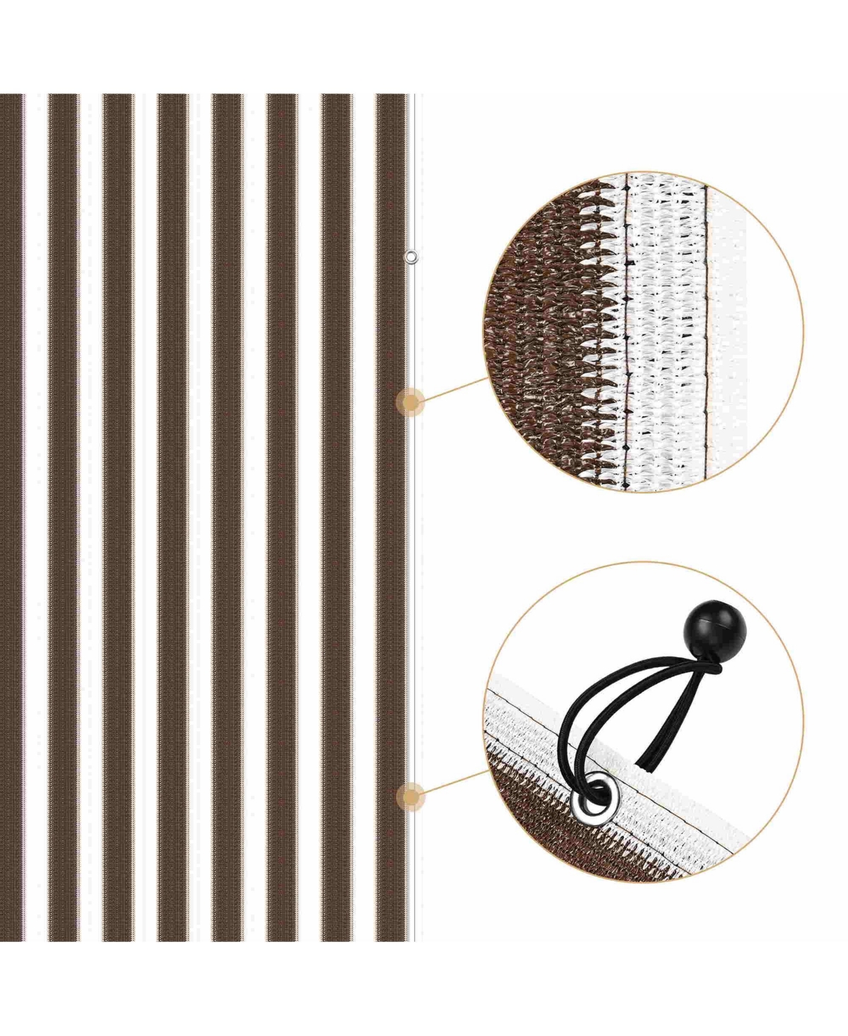 8x10 Ft Universal Pergola Canopy Replacement Cover Sun Shade Rod Pocket Garden