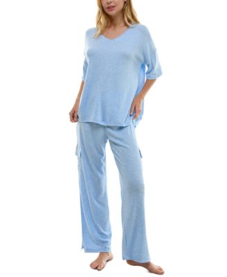 Roudelain - Women's 2-Pc. Short-Sleeve Cargo Pajamas Set