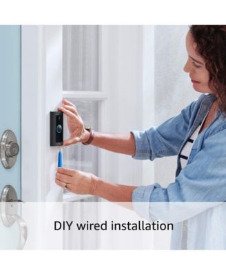 Video Doorbell Wired 1080p HD motion detection + Chime audio notifications