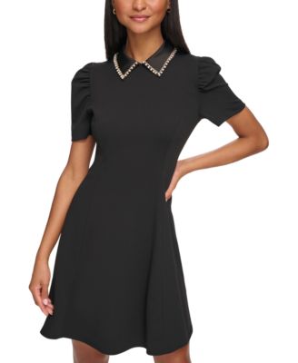 Women's Embellished-Collar Mini Dress