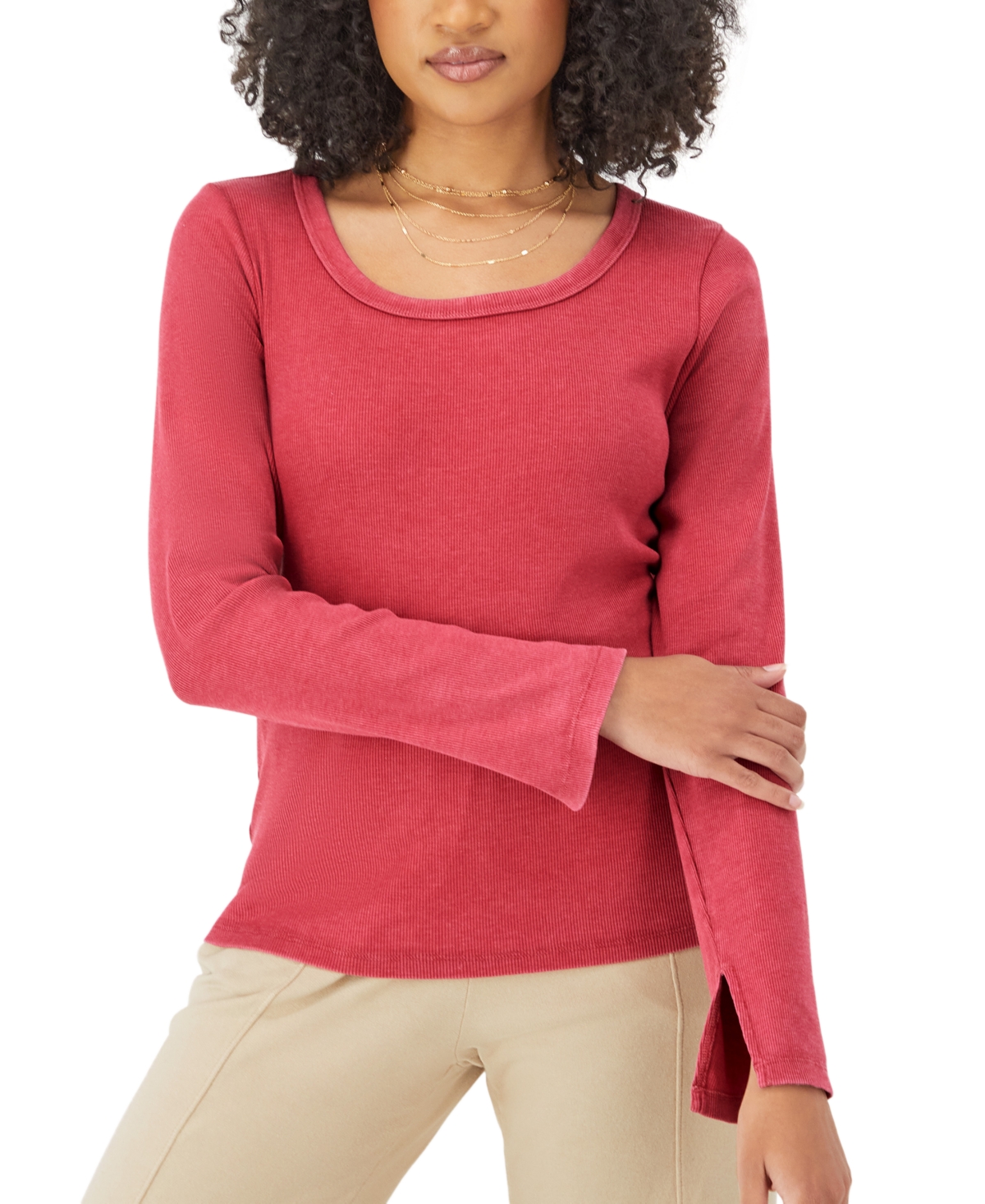 Champion Women's Scoop Neck Long-Sleeve Top