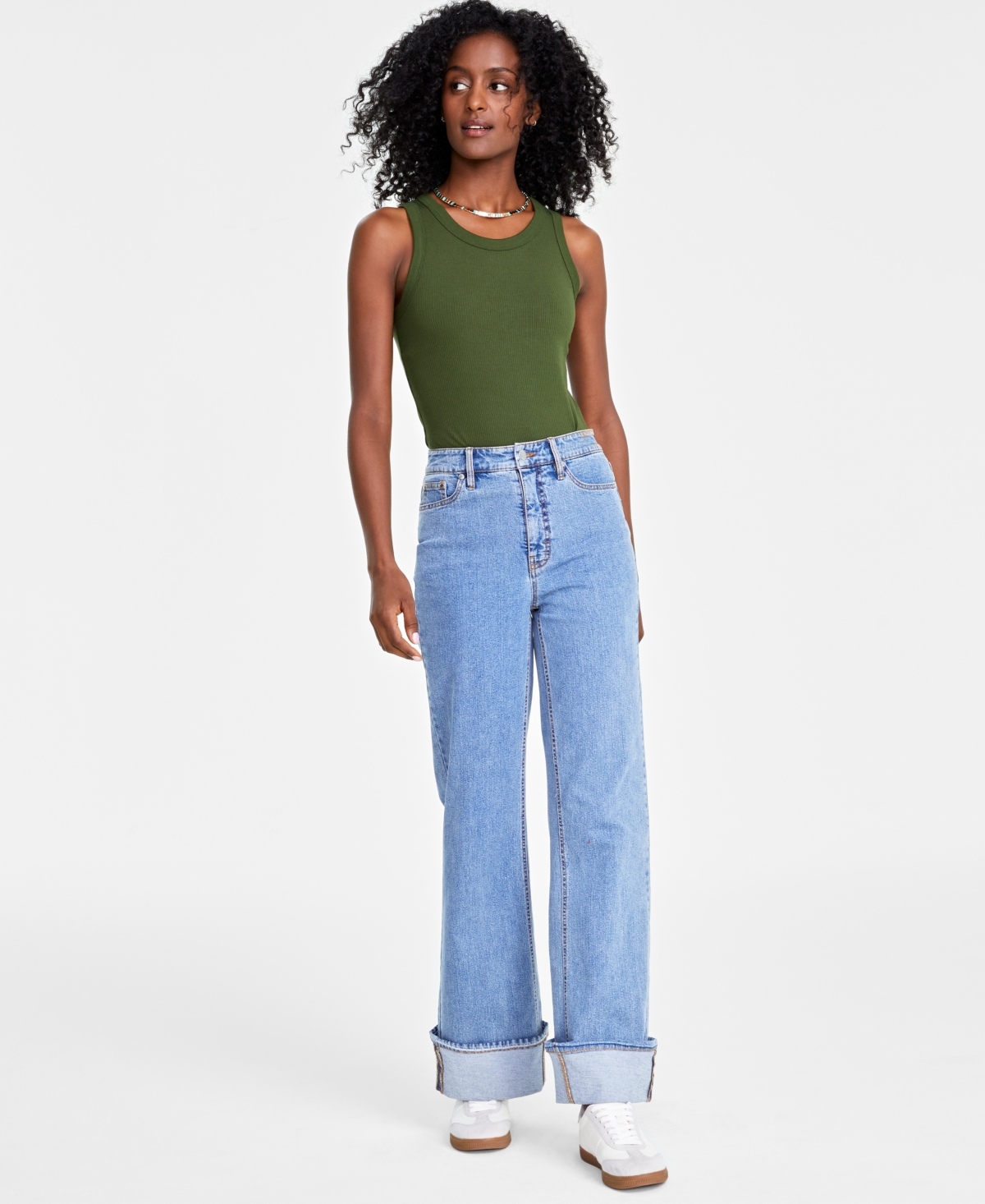 On 34th Women's Sleeveless Ribbed Bodysuit, Created for Macy's