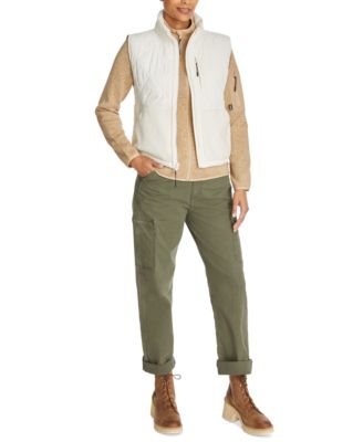 Women's Mixed-Media Zip-Front Campfire Vest